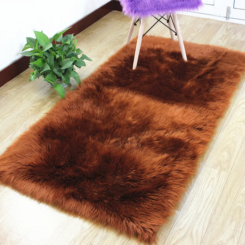 Современная Гостиная для дома спальня искусственная шерсть большой размер