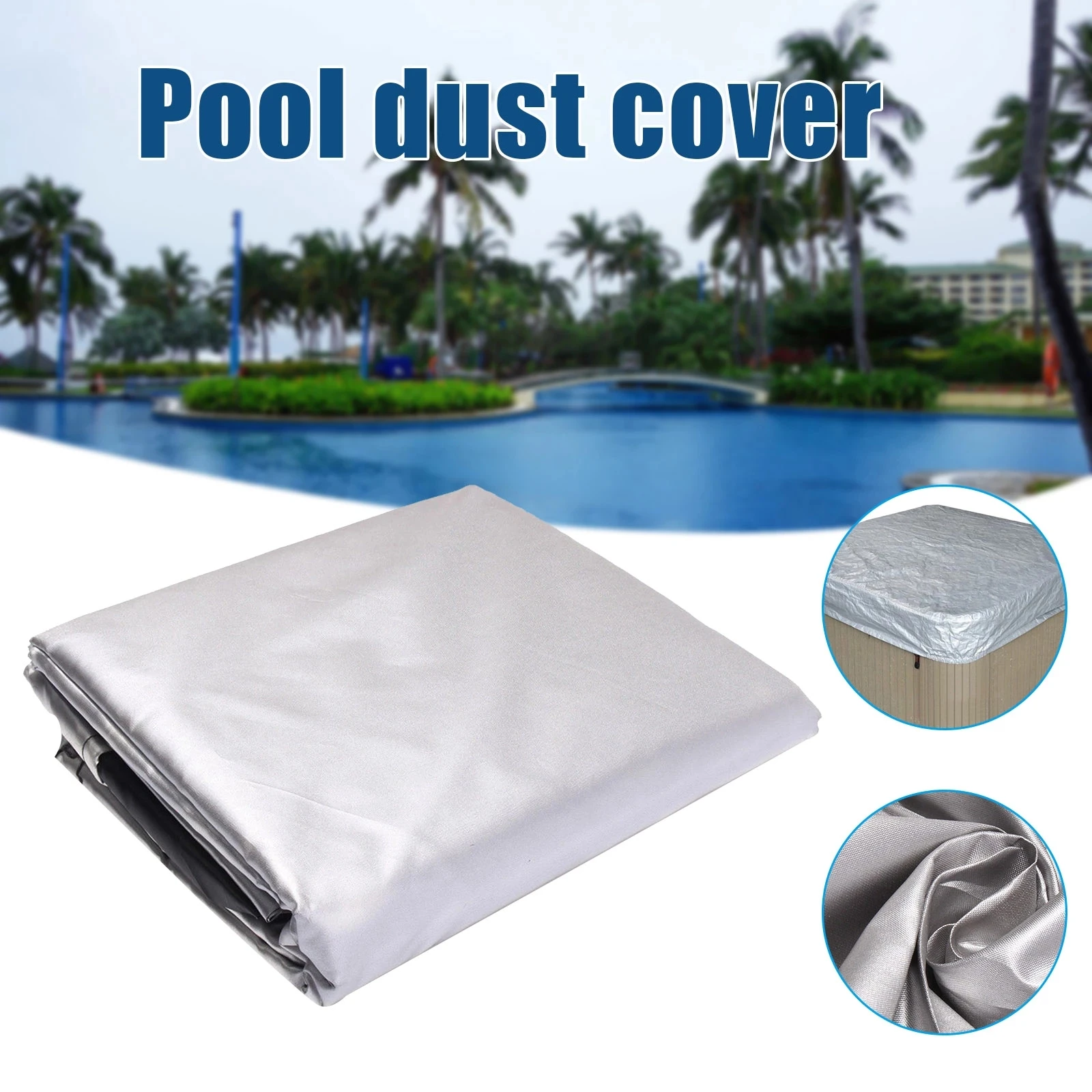 

High quality Swimming Pool Protective Cover Waterproof Sun Blocking Hot Tub Cover Pool Supplies For Swimming Pool SPA