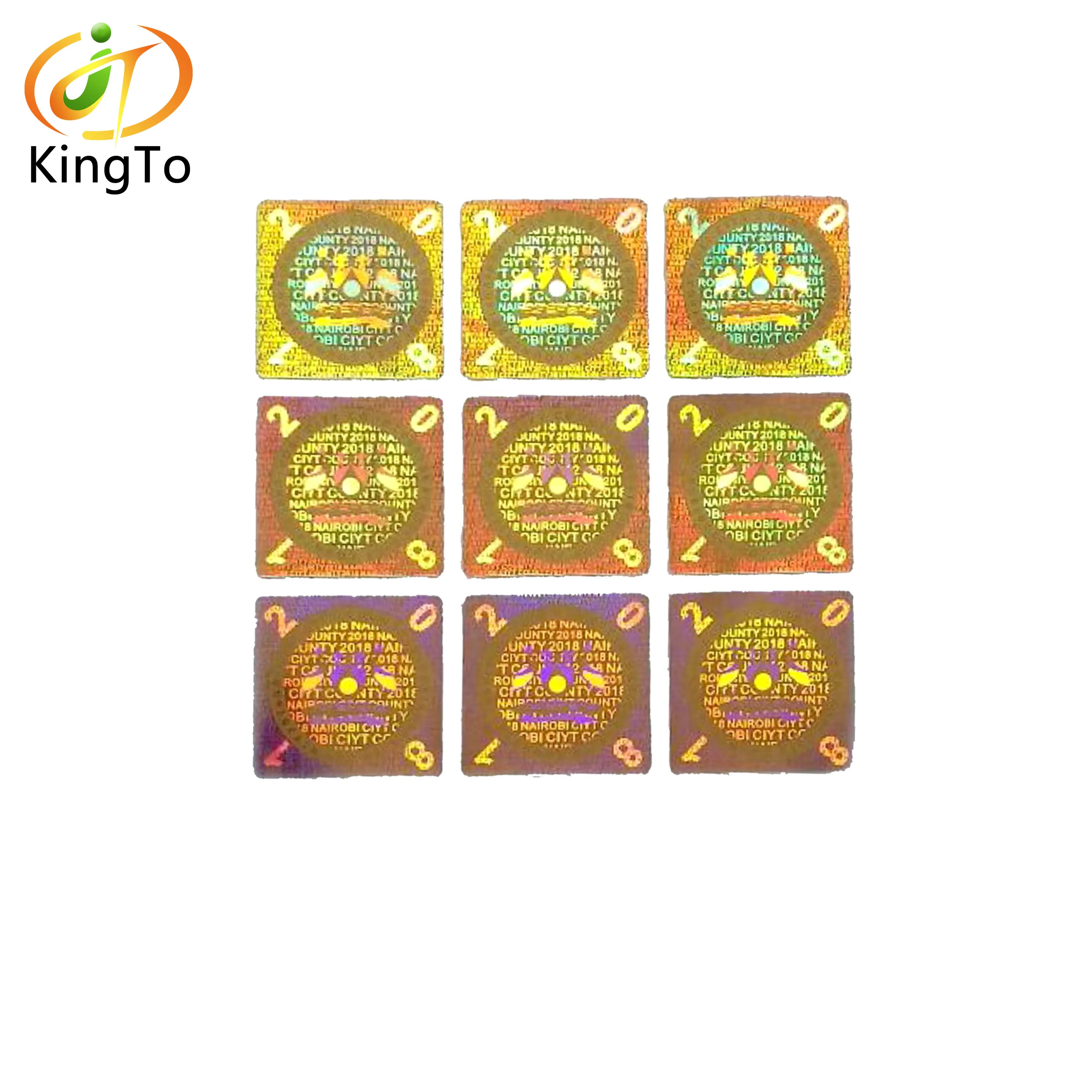 Логотип на заказ золотая фольга 3D Голограмма наклейка с защитой от подделки