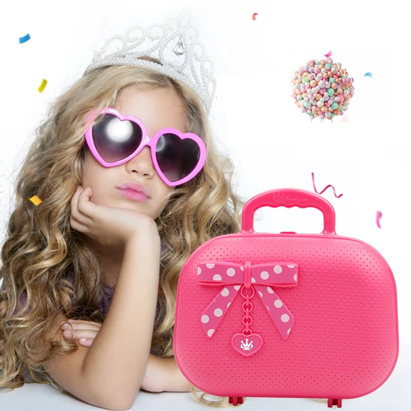 Модная Детская косметика набор для макияжа безопасная моющаяся детская коробка