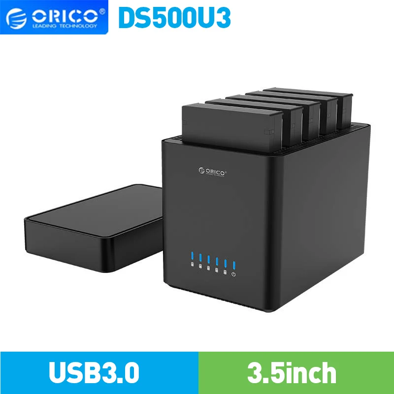 Orico DS500U3 USB 3 5 корпус для жесткого диска дюйма магнитный тип HDD SSD док станция|Корпус
