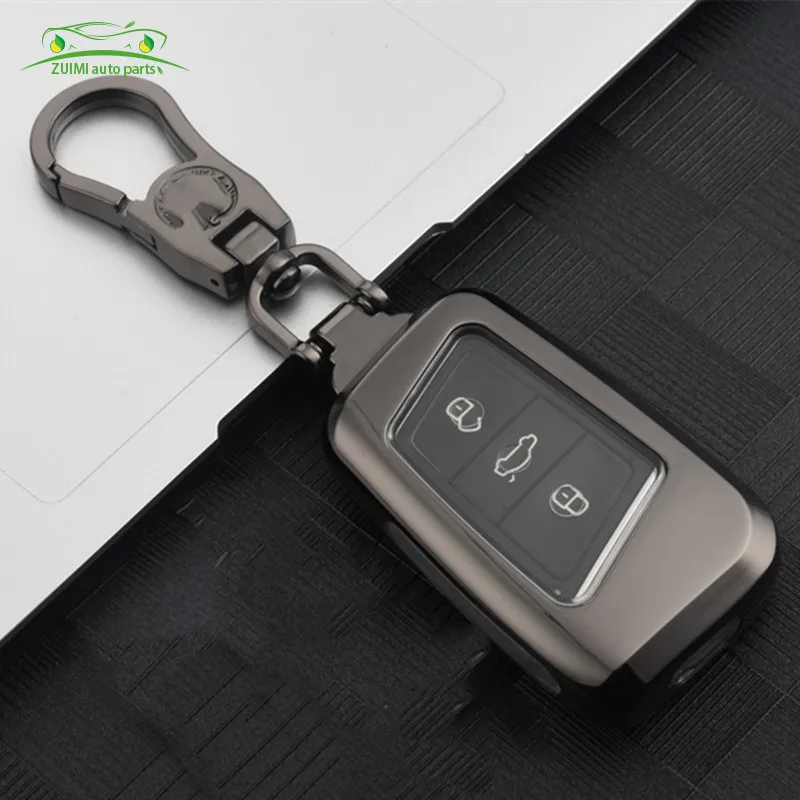 

Car key cover, compatible with volkswagen vw magotan b8 wei polo 9n golf 4 3 5 6r 7 mk7 mk4 passat b5 b6 b8 touran bora caddy