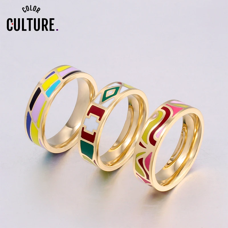 Новое поступление золотистого цвета металлическая эмаль ювелирные изделия для