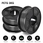 Наполнитель GOHIGH PETG, 3 рулона, 1,75 мм, разные цвета, высокая прозрачность, материалы для нити 3D-принтера, расходные материалы