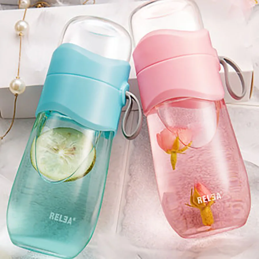 Креативная Спортивная бутылка для воды спортзала детская питья Вакуумная чашка