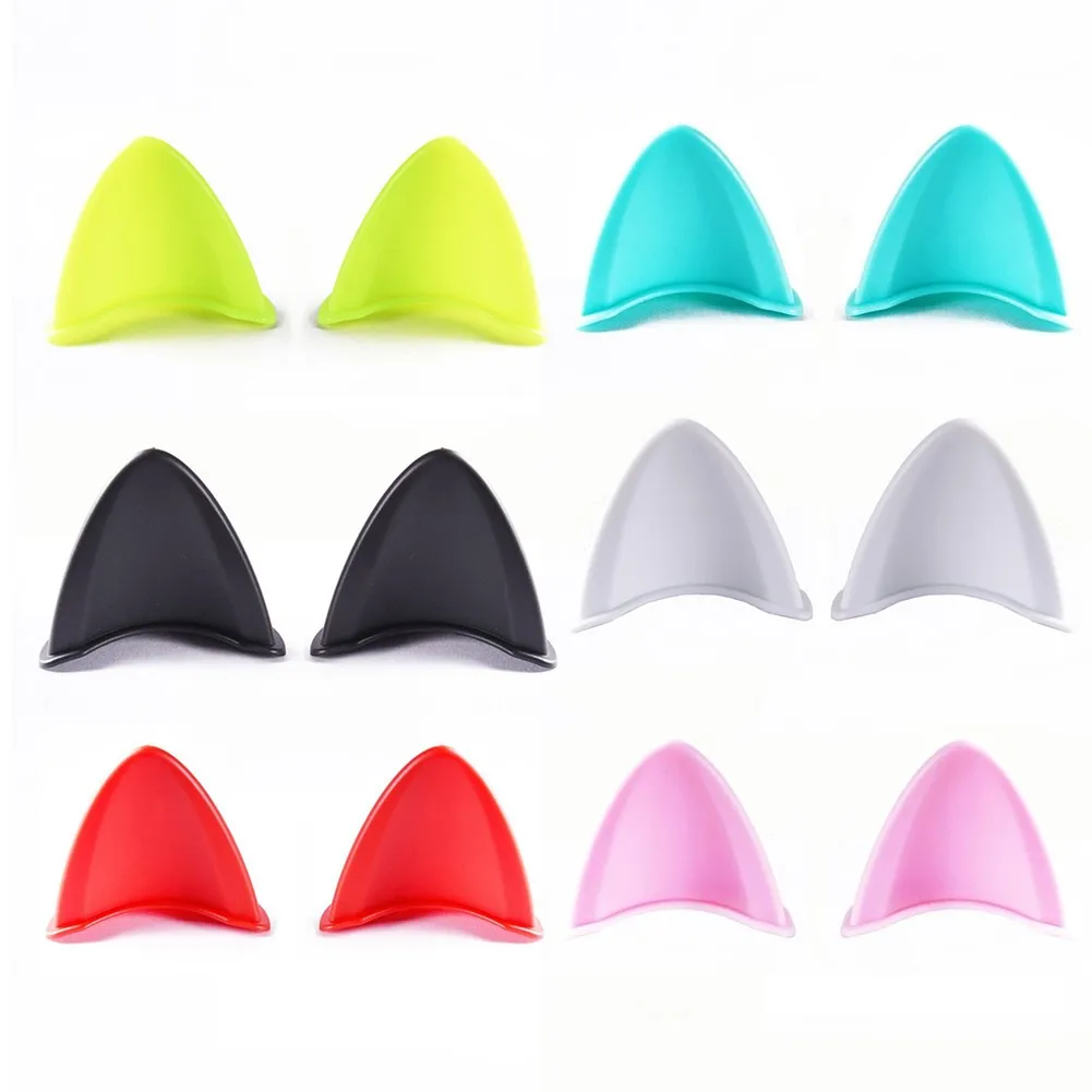 

2X Universal Helmet Cute Cat Ears Motorcycle Helmet Decoration Accessories Decals Stickers Cat Ears Decorate