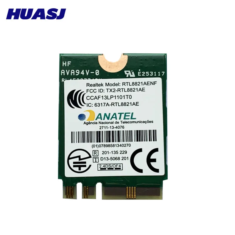 600 Мбит/с Новый RTL8821AE 802.11AC Wi-Fi адаптер 2 4G/5 ГГц BT4.0 M.2 Беспроводная карта Wlan