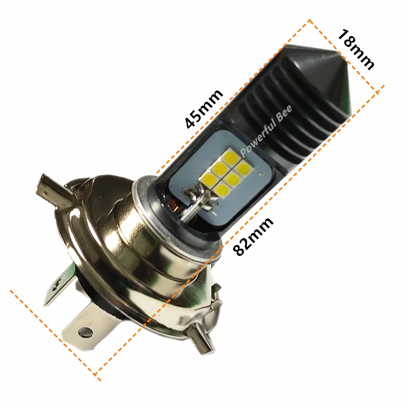 Лампа светодиодная для мотоциклетных и велосипедных фар 2 цвета 12-80 в |