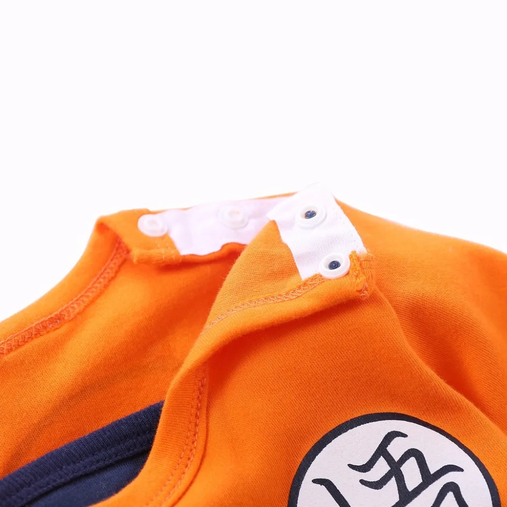 Dragon Ball Z Сон Гоку для новорожденных для маленьких мальчиков Одежда для маленьких детский хлопковый комбинезон комбинезоны для новорожденных с героями мультфильмов для малышей, малыша Костюмы