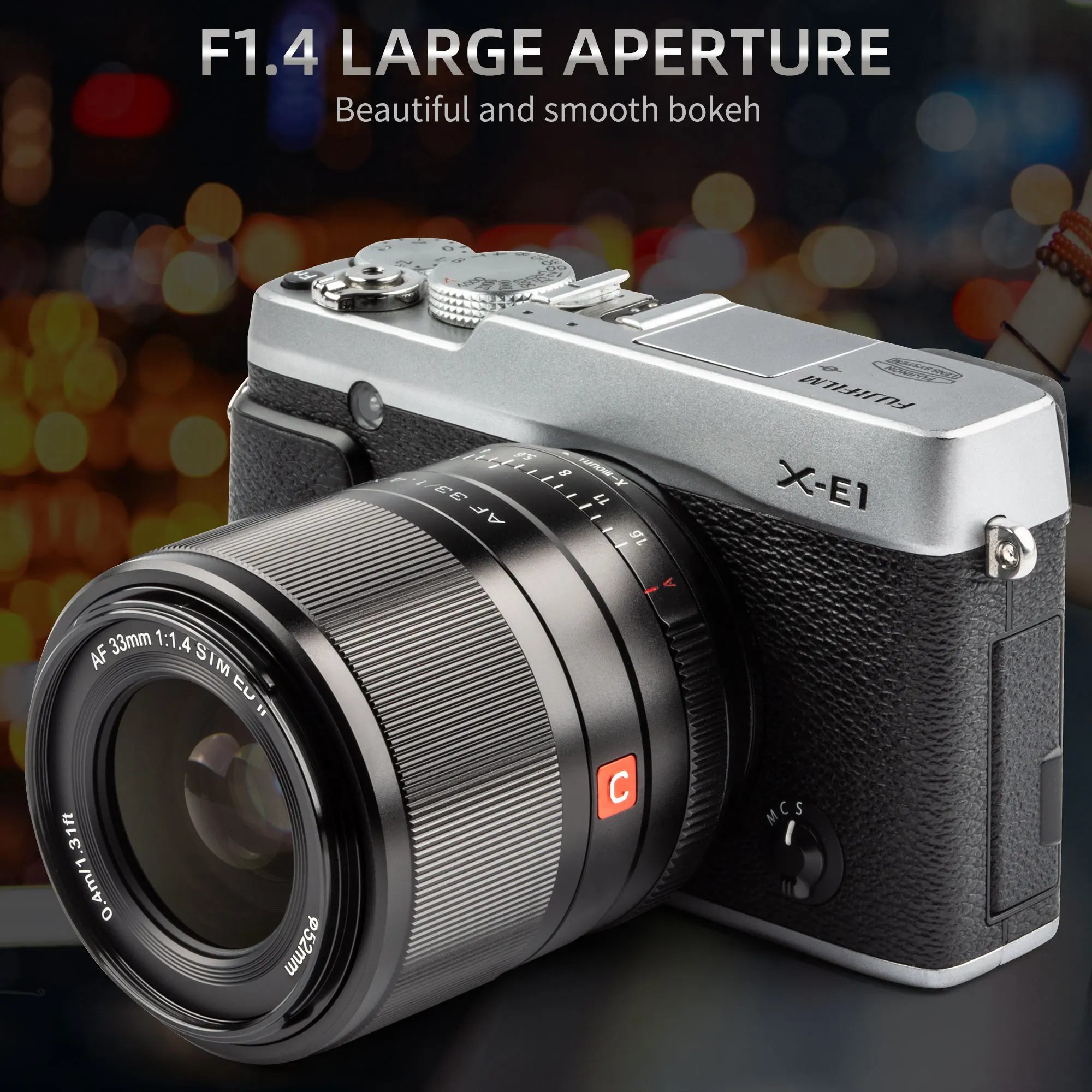 Viltrox 33 мм F1.4 XF автоматическая фокусировка портретный объектив с широкой