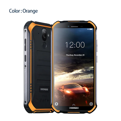 Standard DOOGEE S40 4 GNetwork прочный мобильный телефон 5,5 дюймов дисплей 4650 мАч MT6739 четырехъядерный 3 ГБ ОЗУ 32 Гб ПЗУ Android 9,0 8.0MP IP68/IP69K - Цвет: Standard