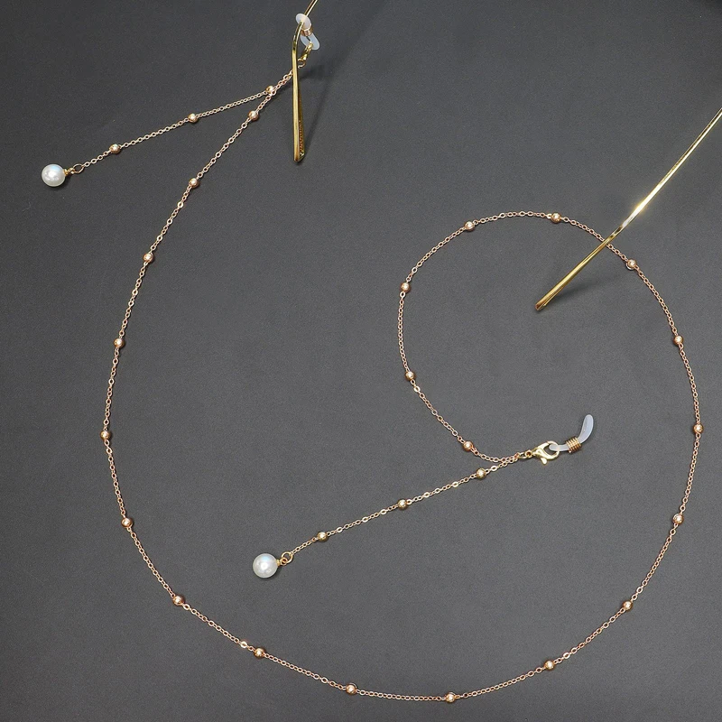 Женская цепочка для очков чтения с металлическими бусинами|Очки аксессуары| |