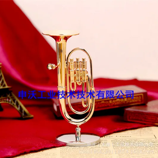 Медный позолоченный альт рог большой барритон модель Западный музыкальный