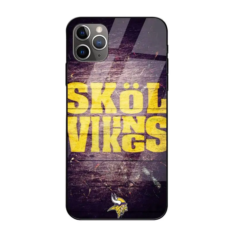 

0 Minnesota Vikings Phone Case Tempered Glass For Iphone 6 6s 7 8 Plus XR X XS 11 12 Pro Max