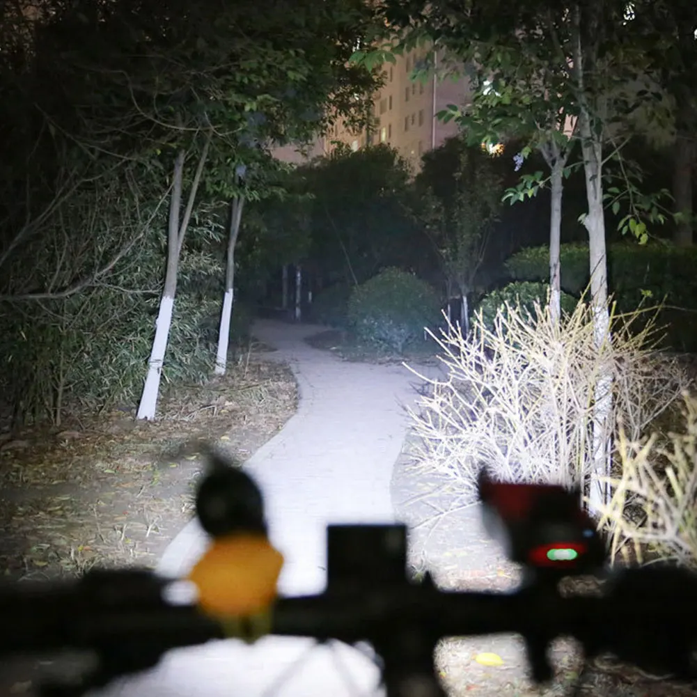 

4 in 1 Bicycle Light Rainproof USB Charging LED MTB Front Lamp Headlight Aluminum Ultralight Flashlight Bike Light Bicycle Bell