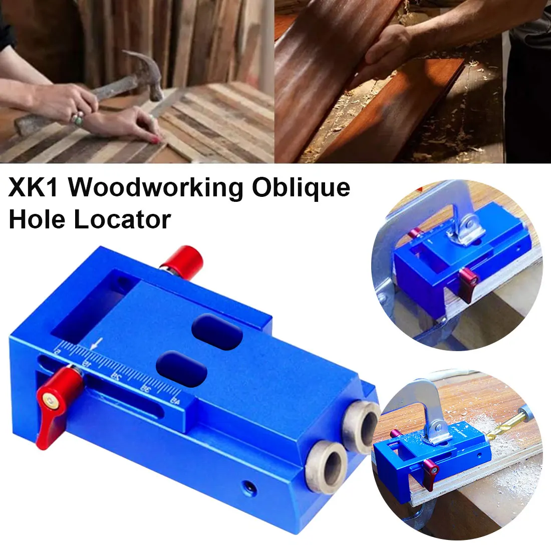 

Upgrated Mini Style Pocket Hole Jig Kit System for Wood Working & Joinery and Step Drill Bit & Accessories Wood Work Tool