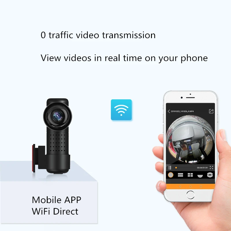 Dash Cam WI FI Видеорегистраторы для автомобилей 4K 2160P HD супер Ночное видение мини