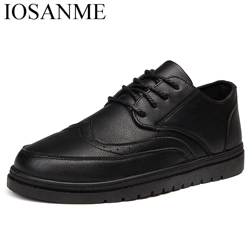 Туфли-оксфорды мужские кожаные Элегантные повседневные модная офисная удобная