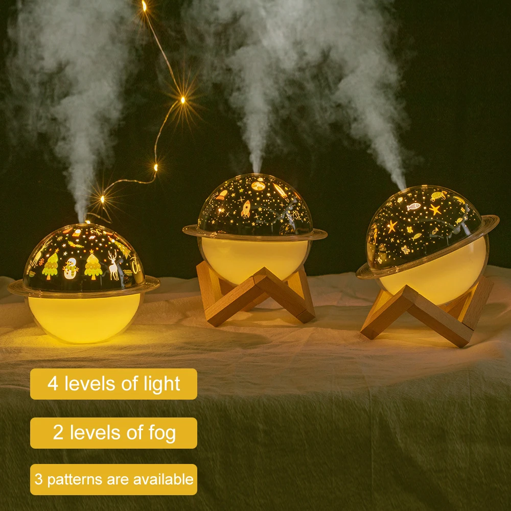 

Starry Sky Projection Lamp Air Humidifier Aromatherapy Diffuser for Kid Room Holiday Gift USB Ultrasonic Car Aroma Humidificador