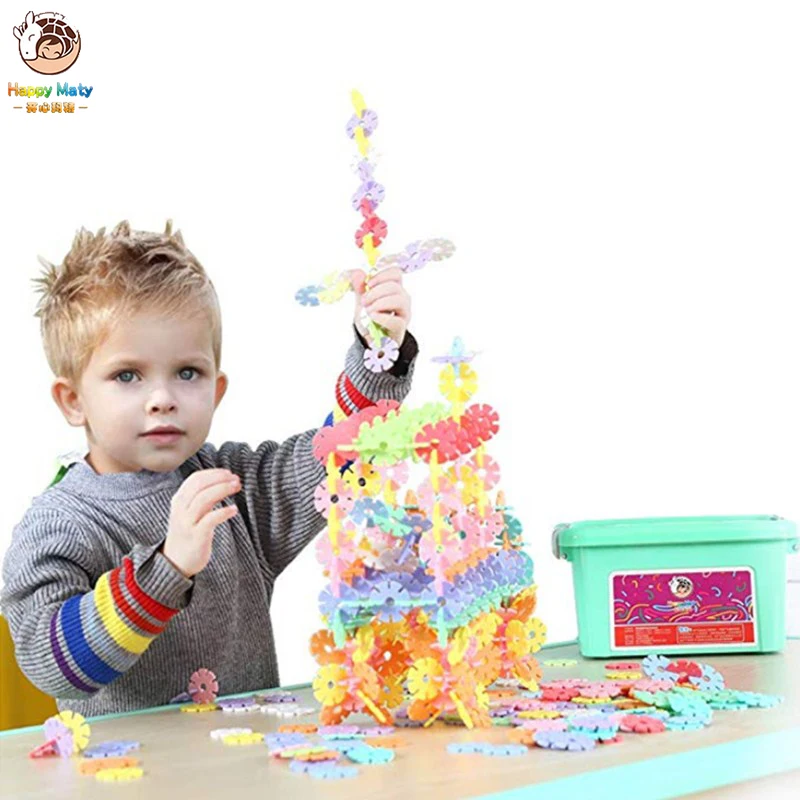 Новинка цветные снежинки макарон строительные блоки игрушки кирпичи сделай сам