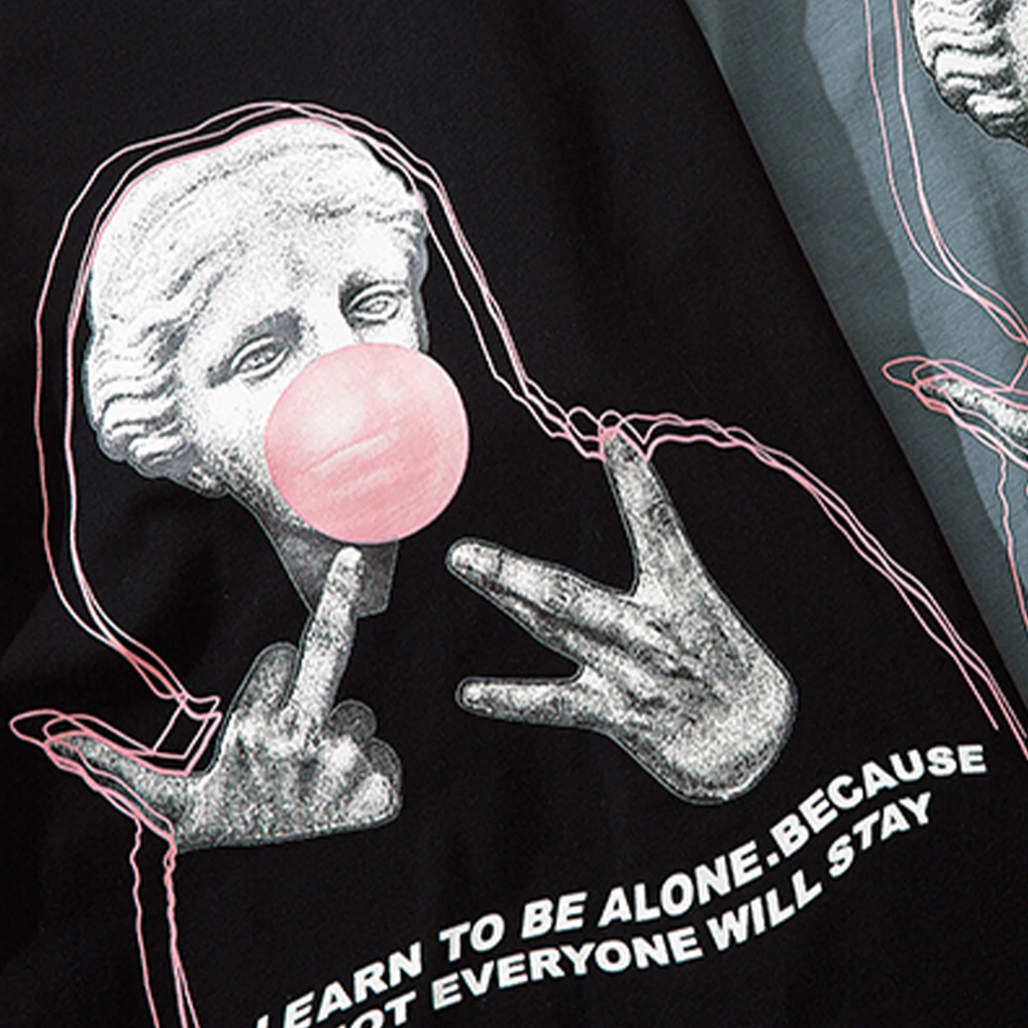 Футболка мужская свободного покроя модная тенниска с принтом в стиле хип хоп