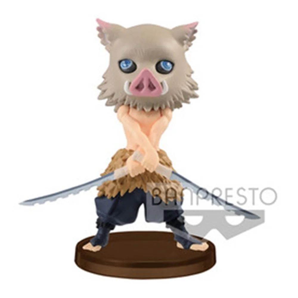 

Original Bandai Q Version Demon Slayer Kamado Nezuko Hashibira Inosuke Kamado Tanjirou Figure Doll Toys PVC Anime Figura Model