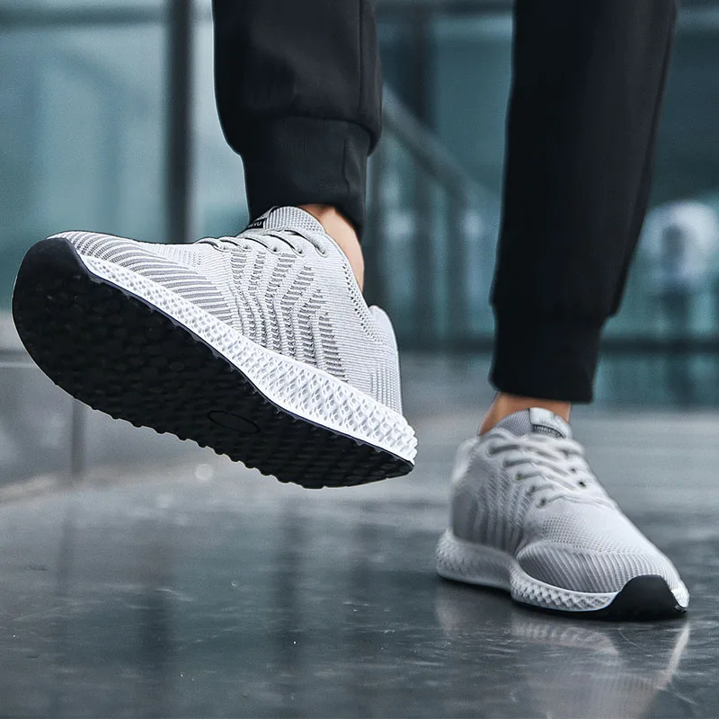 

Hot Summer Men's Sneakers Casual Mesh Breathable Slip Shoes For Men Comfortable Wear Resistant Running Shoes Men Trainer Travel