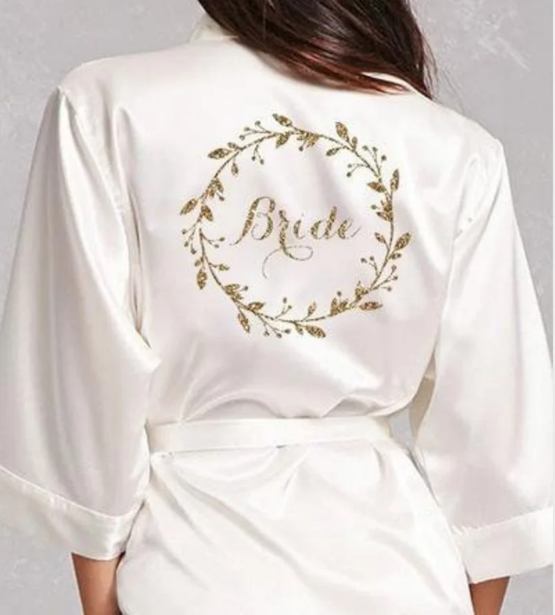 Халаты для подружек невесты халат индивидуальный халаты свадебной вечеринки