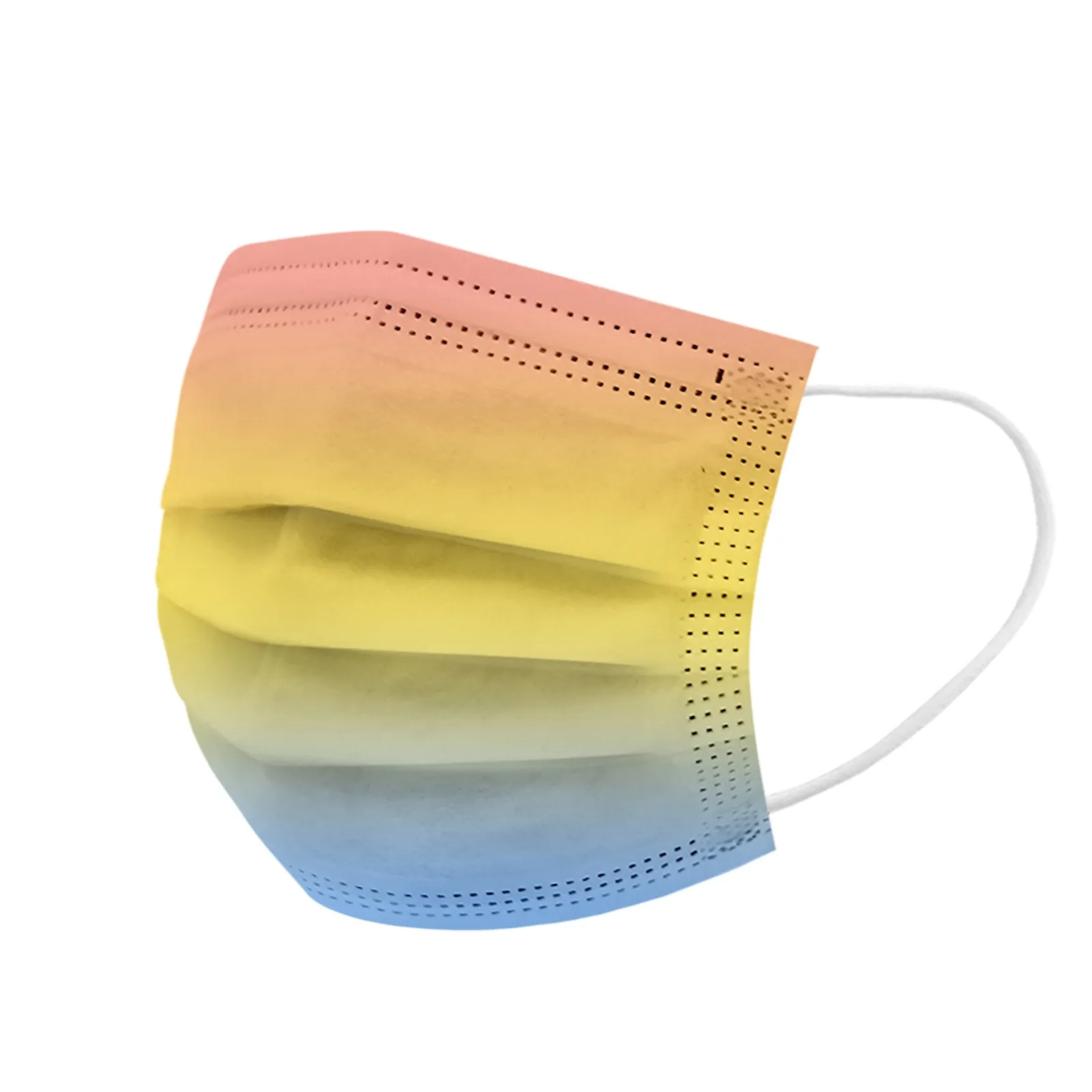 Маска одноразовая 3-слойная для взрослых дышащая с петлями ушей Одноразовая