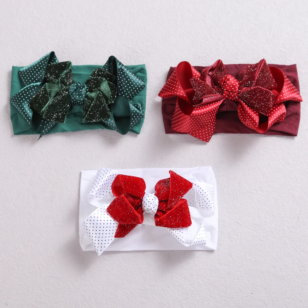 Diadema con lazo para beb&eacute;, diademas para reci&eacute;n nacidos, turbante, accesorios para el cabello para beb&eacute;, 1 Uds.-5