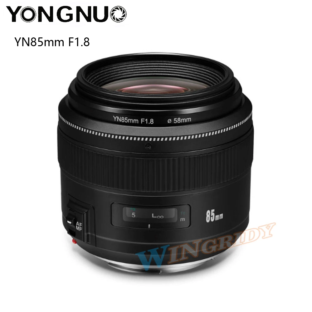 YONGNUO YN85mm F1.8 объектив камеры для Canon EF крепление EOS 85 мм AF/MF Стандартный Средний
