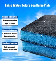 aquarium activated carbon biochemical filter cotton high density water purification sponge fish tank filter filter accessories