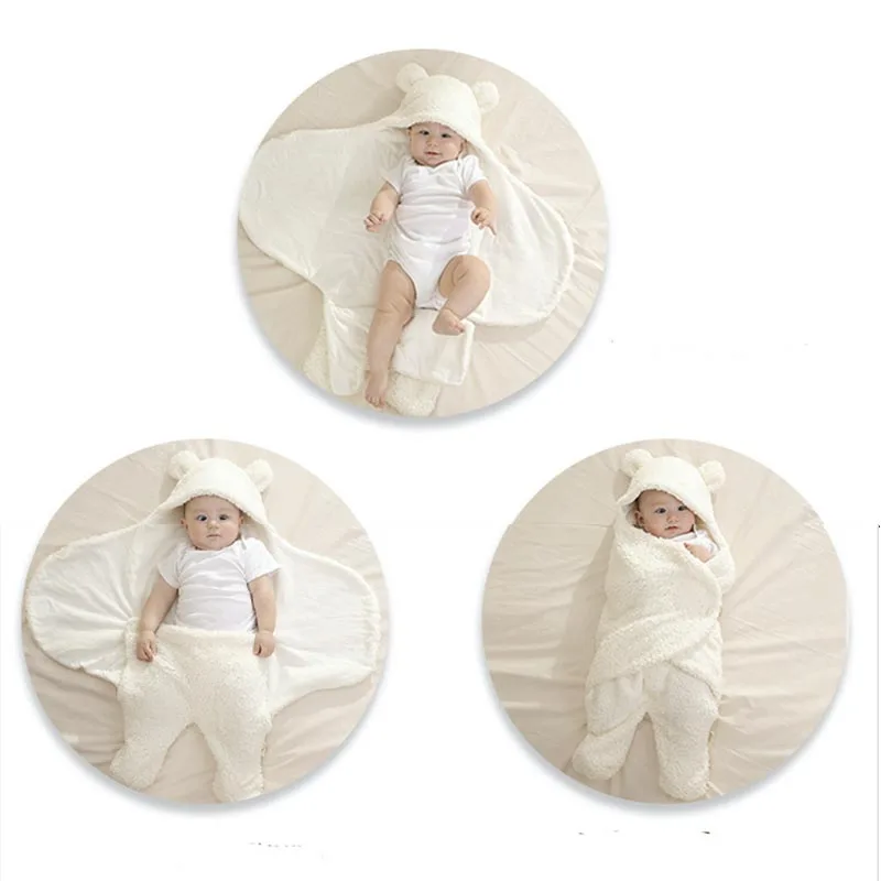 Теплые оболочки для новорожденных 0 3 м одеяло младенцев с защитой от морщин