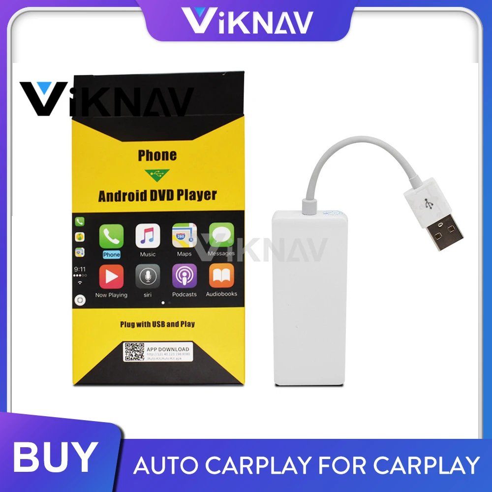 Auto Carplay Adapter Dongle USB Smart Link Apple CarPlay for Car Android Navigation Player USB Car play Stick