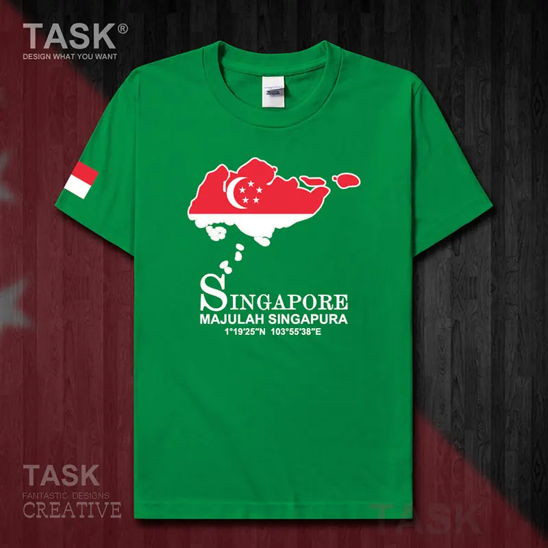 Сингапурская сингапурская Мужская футболка SGP Новые Топы одежда с коротким