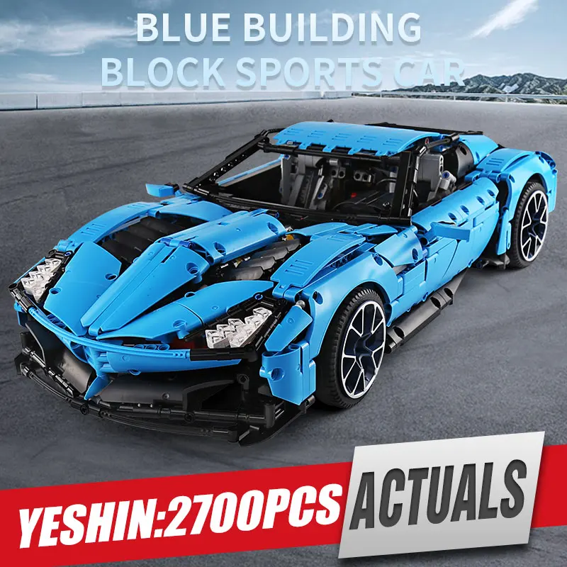 Новый высокотехнологичный конструктор MOC для Chevrolet Corvettes Grand Sport Il Toro Azzurro модель