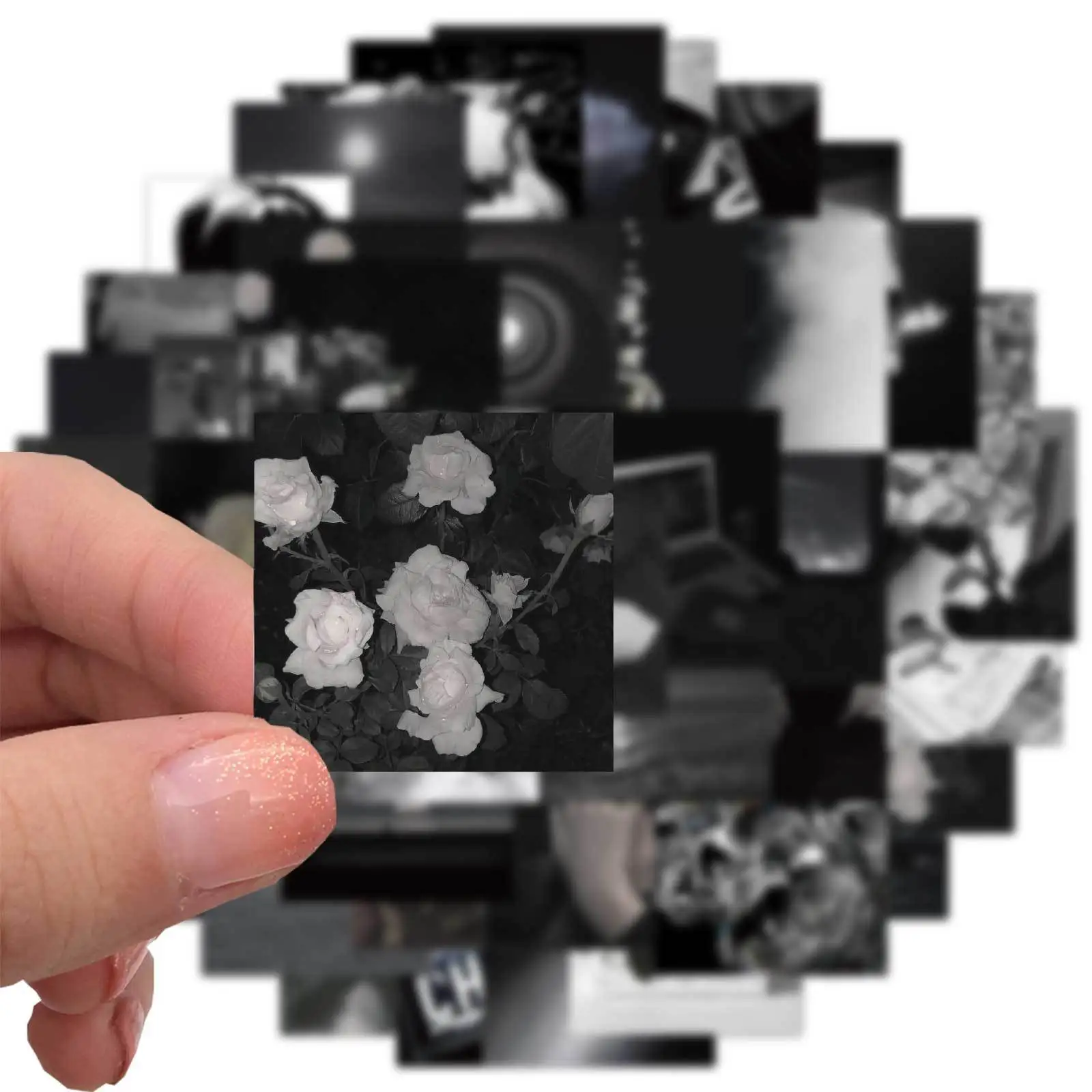 Стильная крутая черная наклейка в стиле Ins 10/30/50 шт. эстетике сделай сам для