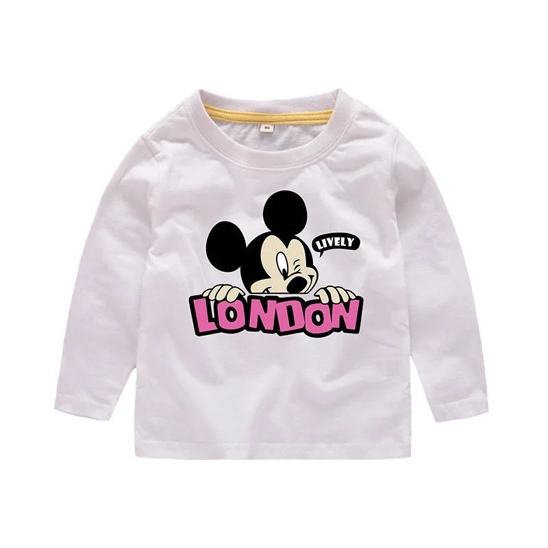 Весенне-осенние Топы для малышей модная футболка мальчиков Повседневная детей