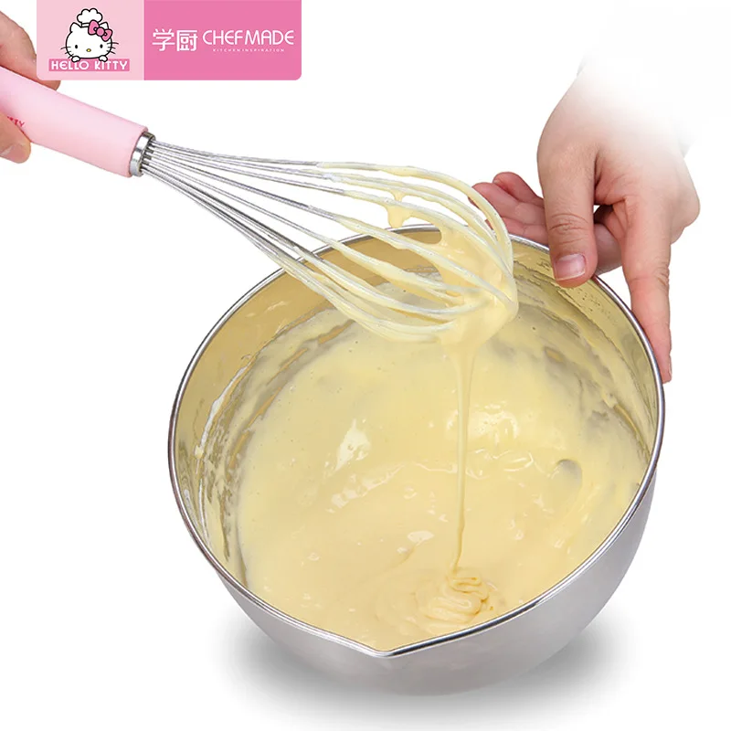 Миксер Hello Kitty из нержавеющей стали 304 ручной миксер для яиц розовый кавайный