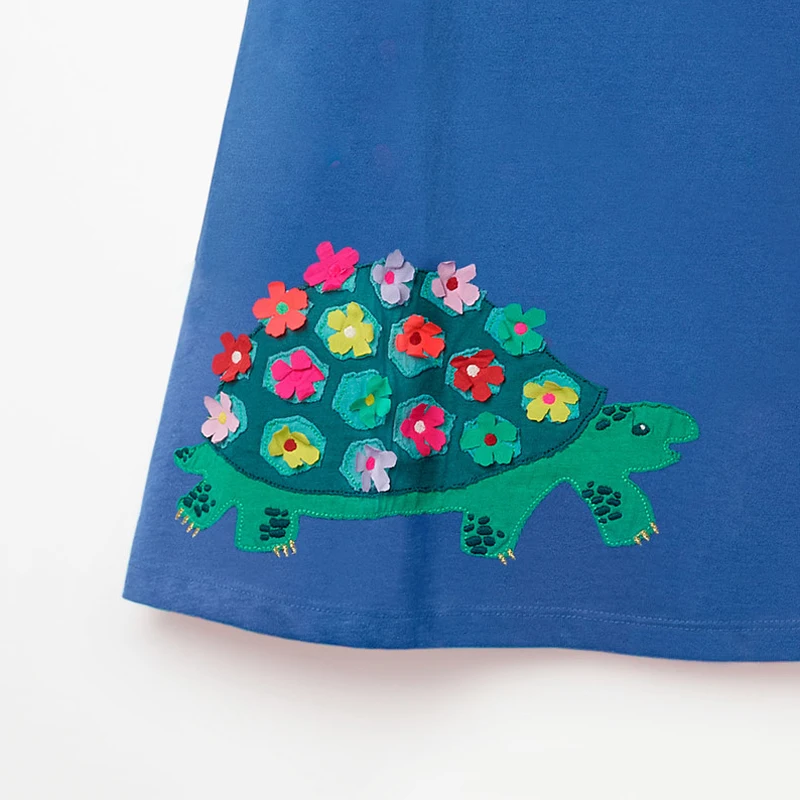 Платье без рукавов с аппликацией в виде животных для девочек 2-7 лет | Детская