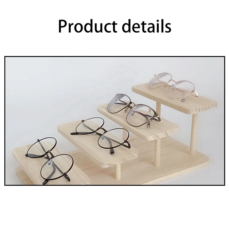 

Solid Wood Gles Store Tray Storage Rack Eye Display Rack Sungles Shelf Sungles Frame Bracket Props