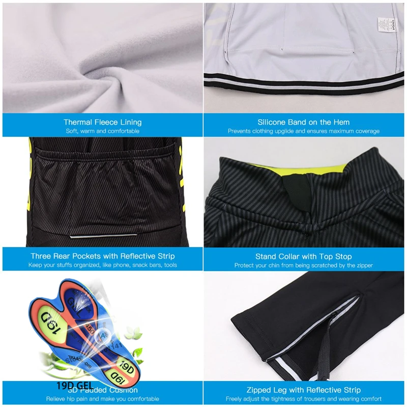 

2021 new men's and women's winter warm wool cycling sportswear mountain bike team suit custom champion suit