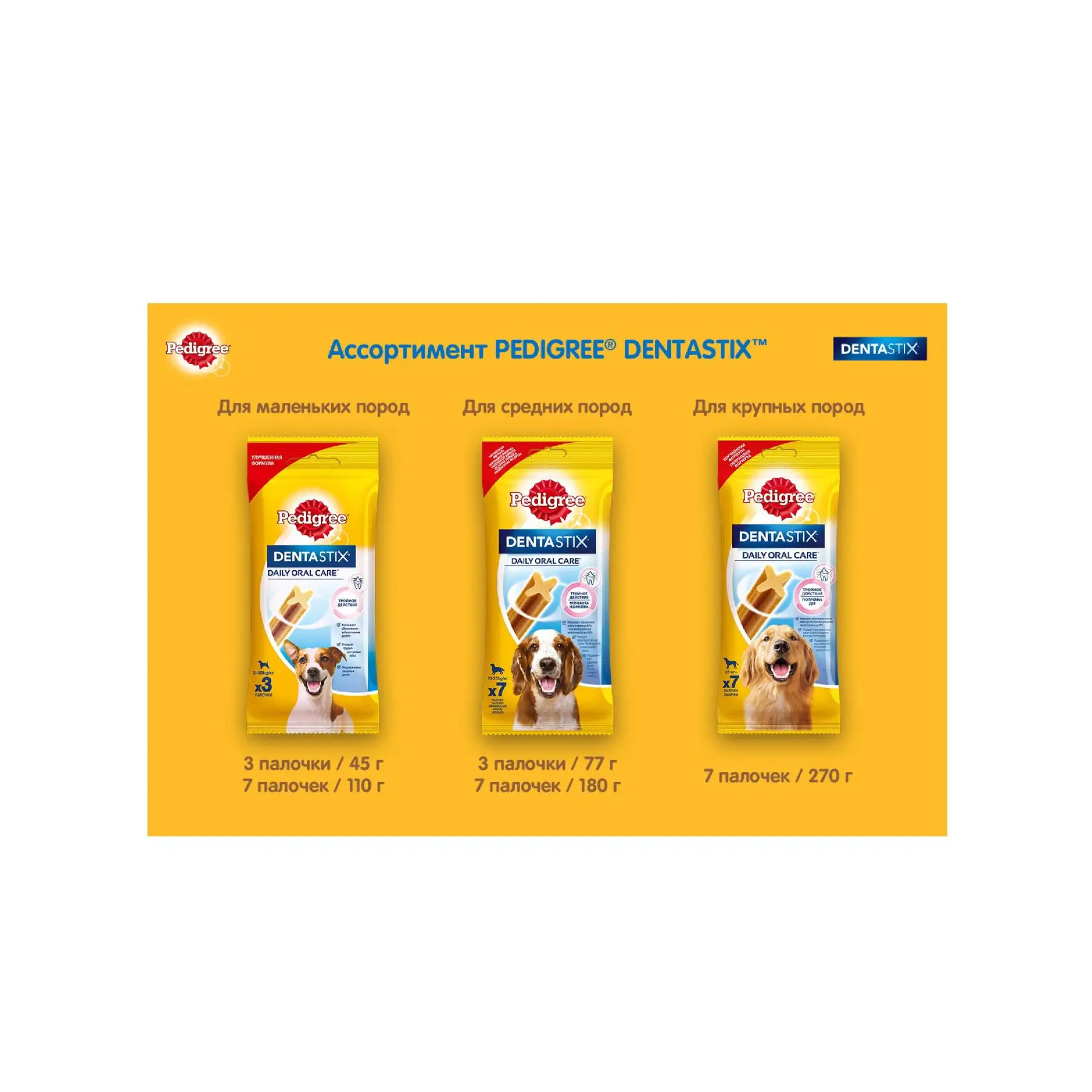 Лакомство для взрослых собак Pedigree Tasty Bites ароматные кусочки с говядиной 130