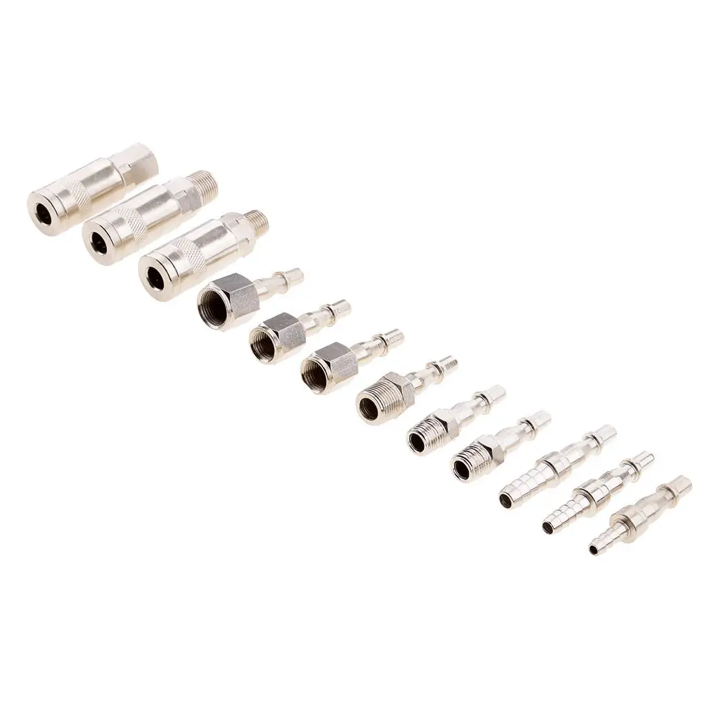 

12 штук, воздушная линия/шланг стандартной длины и соединитель 1/4 и 3/8 дюйма BSP