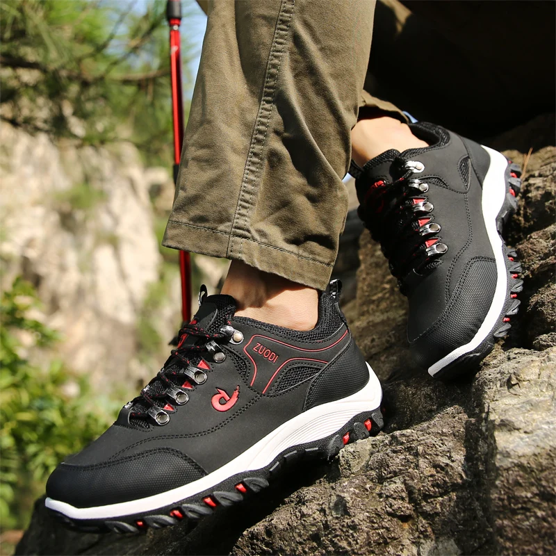 Men's Outdoor Hiking Shoes Climbing Sneakers Men Comfortable Hunting Boots Lightweigh Trekking Shoes Men botas senderismo hombre