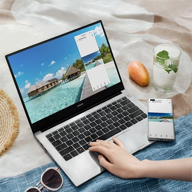 Новый ноутбук Honor MagicBook X14 2021 14-дюймовый ультрабук Intel i3/i5 256 ГБ/512 ГБ SSD отпечаток
