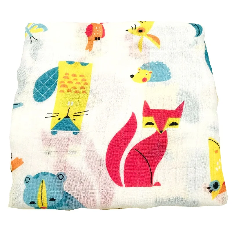 Детское муслиновое одеяло из 70% бамбукового волокна очень мягкое Пеленальное