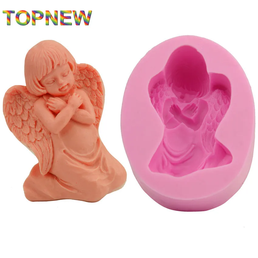 3D форма Ангел помадка торта силиконовая шоколада формы для выпечки инструменты
