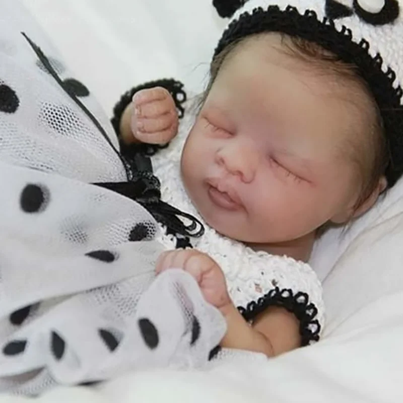 

8inch Reborn Doll Kit Mia Mini Handy Doll Fresh Color Unfinished Doll Parts with Body Doll Toy Birthday Christmas Gift