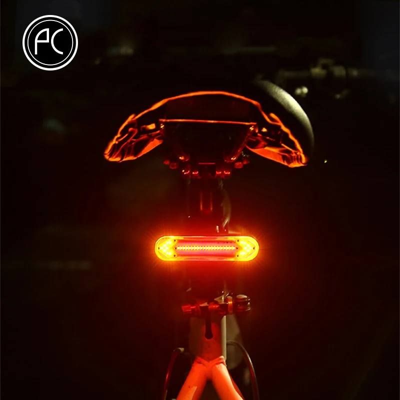 

PCycling Bicycle Highlight Taillight Remote Control Light USB Rechargeable Light Safety Night Riding Lamp Cycling Warning Light